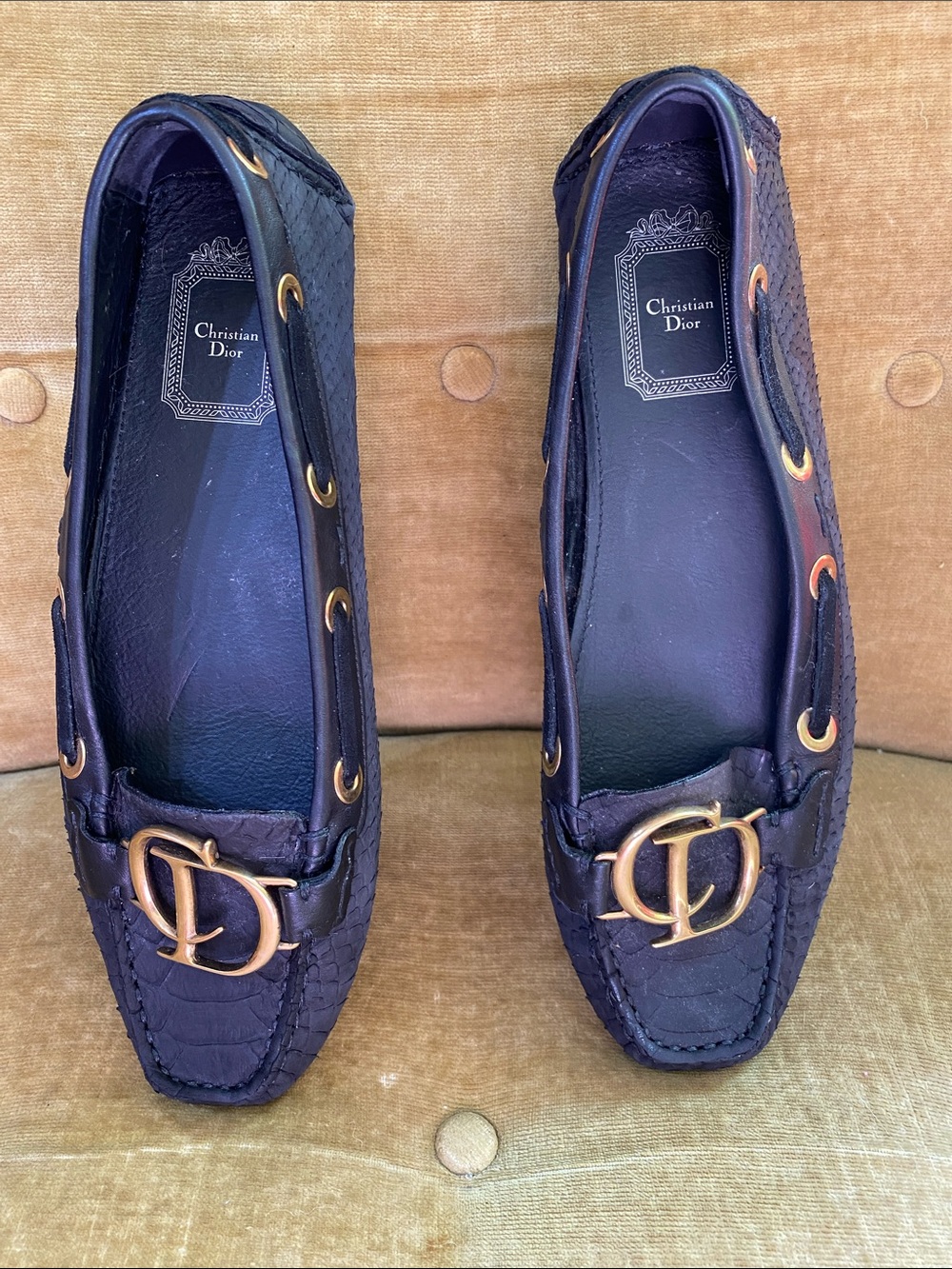 Dior all leather driving shoes, size 37 - Picture 2 of 6